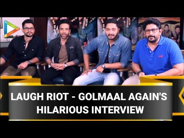 Arshad Warsi | Tusshar Kapoor | Shreyas Talpade | Kunal Khemu | Golmaal Again | Full Interview