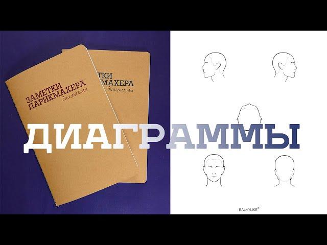 Тетрадь "Заметки парикмахера" с диаграммами. Тетрадь парикмахера. Диаграммы.