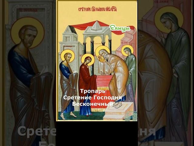 Тропарь Сретение Господне. Бесконечный. #shorts