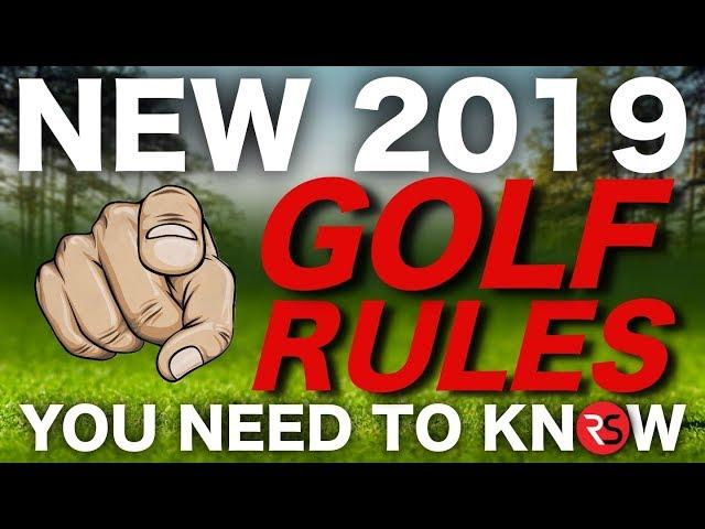 The new 2019 golf rules you NEED to know