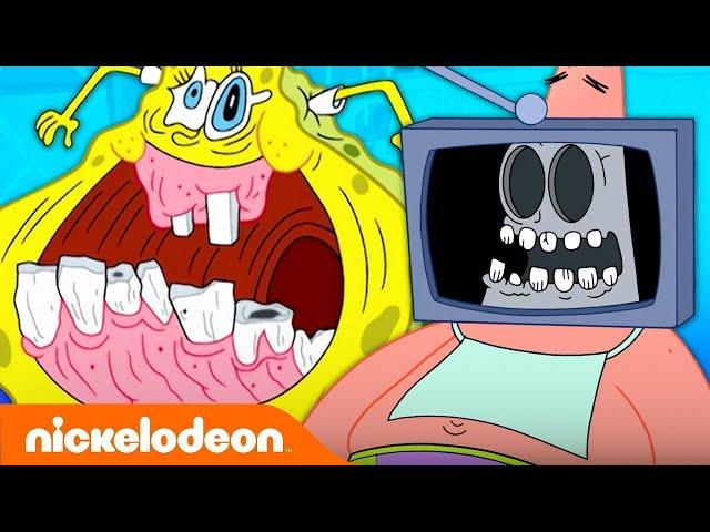 SpongeBob's Toothiest Moments  | Nickelodeon Cartoon Universe