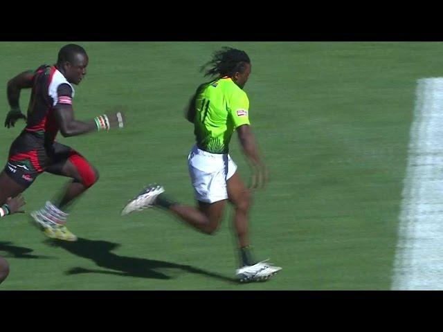 Sevens Re:LIVE - Seabelo Senatla shows impressive speed to score for Blitzboks in PE