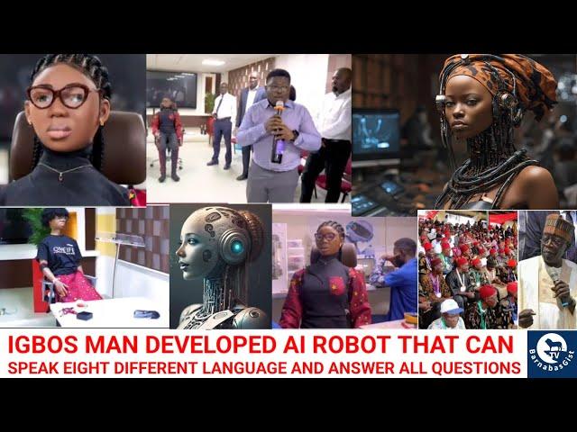 Celebration As Igbo Man Develope Ai Robot Call Omeife that Can Speak 8 Language and answer questions