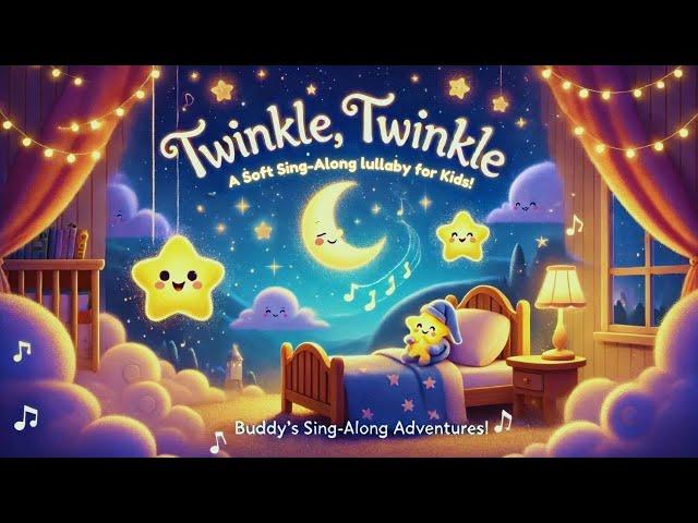 Twinkle, Twinkle  | Bedtime Magic   | Soothing Lullaby| BSAKids | Buddy’s Sing-Along Adventures 