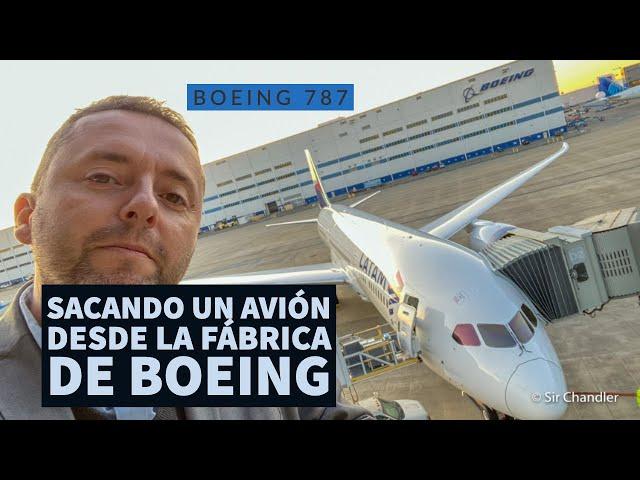 Primer vuelo de un avión desde la fábrica de Boeing - LATAM 787