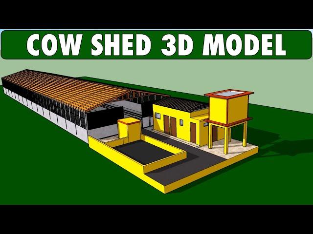 COW SHED - Advanced Cow Farming Technology (High Tech 3D Dairy Farm Design)