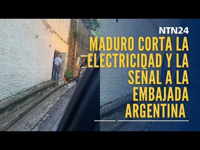 Maduro corta la electricidad y señal a la Embajada argentina en Caracas