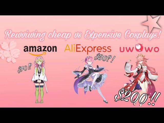 Reviewing cheap vs expensive cosplays (Amazon, AliExpress, Uwowo!)️
