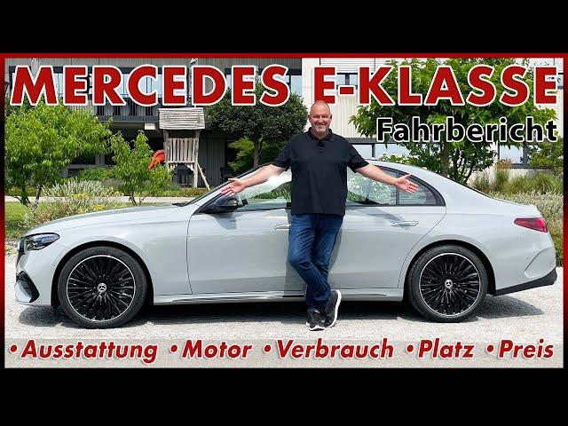 Mercedes E-Klasse 2023 - Die beste Limousine? Test Probefahrt Verbrauch Motor Platz Test Review Neu