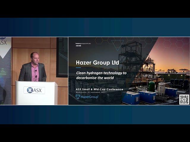 ASX Small and Mid-Cap Conference September 2023 | Hazer Group Ltd (ASX: HZR)