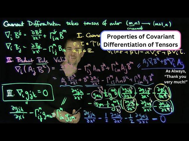 Properties of Covariant Differentiation Source