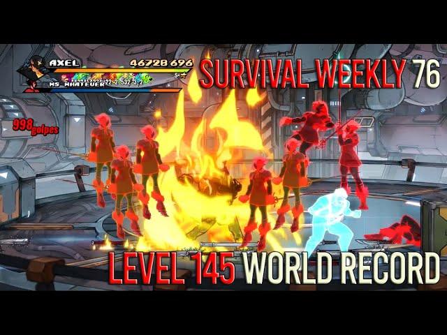 Streets Of Rage 4 - Axel SOR4 Survival Weekly 76 World Record (Level 145)