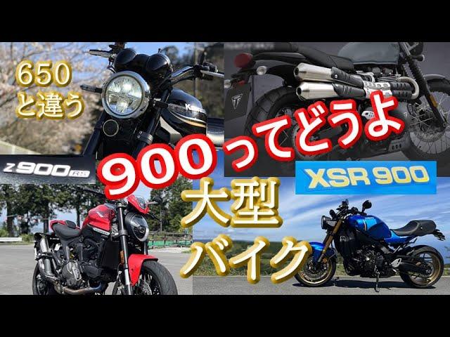 大型バイク【900って】どうよミドルクラス８台のマシンを比較