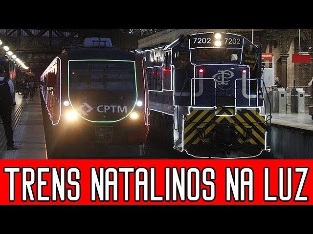 CPTM | Trens natalinos na Estação Luz: 9000 e Quintella