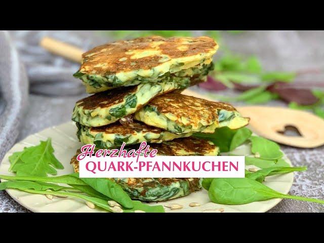 Das perfekte Essen, wenn es schnell gehen muss/ Herzhafte Quark-Pfannkuchen