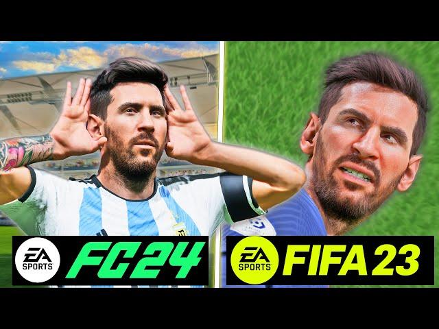EA SPORTS FC 24 vs FIFA 23 - Gameplay & Graphics Details Comparison | Fujimarupes