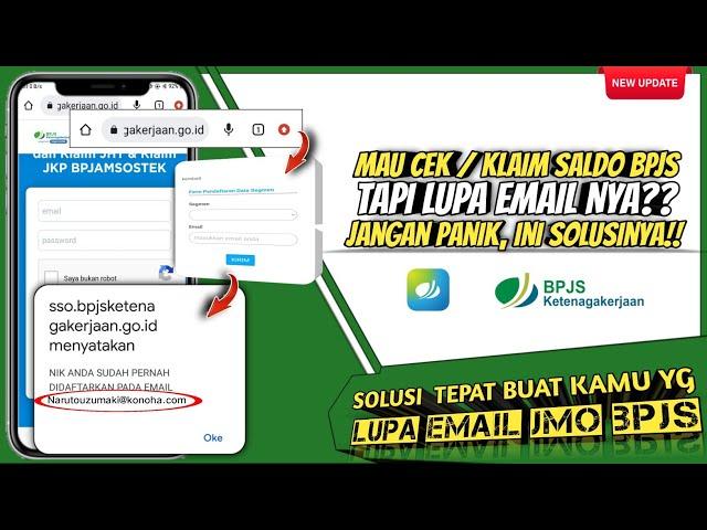 TERBARU!! Cara mengatasi Lupa email Bpjs Ketenagakerjaan JMO