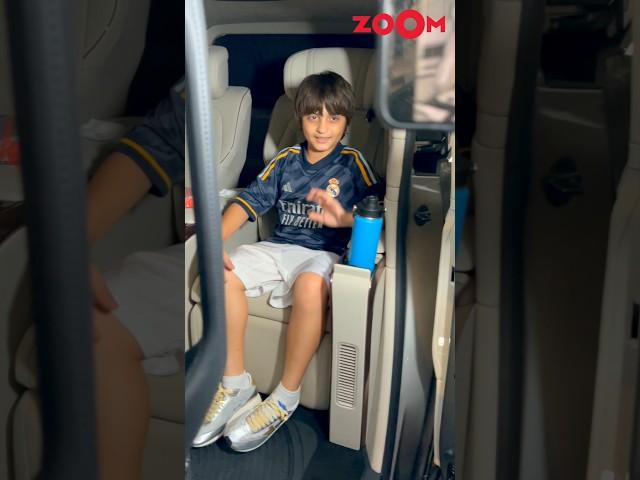 AbRam Khan says "Goodbye" to paps as he leaves with his friends & Amrita Arora #shorts #abram