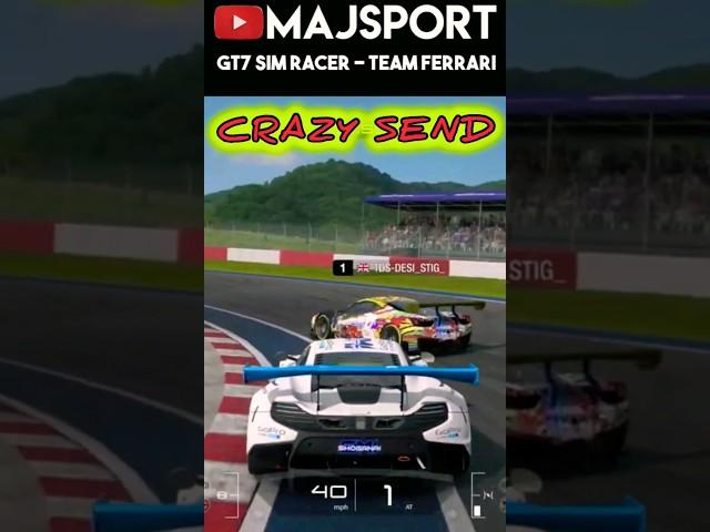 CRAZY SEND #gt7 #ps5 #mclaren #ferrari #crash #majsport