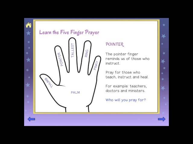 FIVE FINGER PRAYER | Teach Kids to Pray