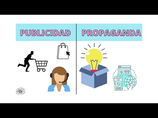 EJEMPLO Y DIFERENCIAS entre PROPAGANDA Y PUBLICIDAD