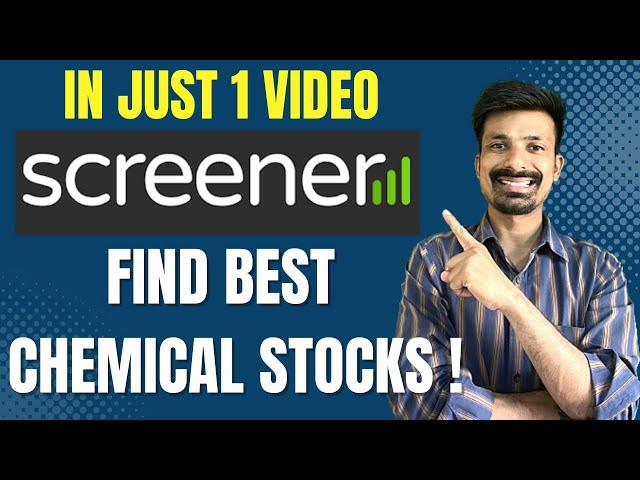Find best Multibagger chemical stocks using screener ! Stock Market for beginners | Ankit Gupta