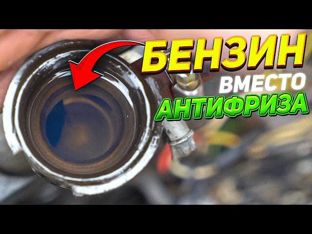 БЕНЗИН вместо АНТИФРИЗА - Что будет?