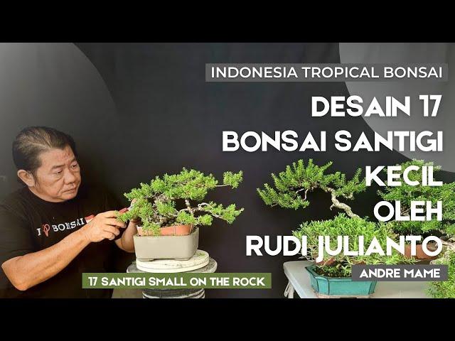 Desain awal untuk 17 Bonsai Santigi Kecil oleh Pak Rudi Julianto