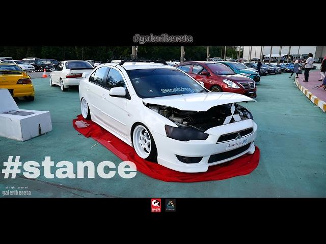 Mitsubishi Lancer GT Stance All White Edition - Borneo Kustom Show 2017