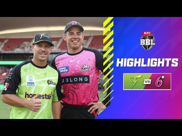 Sydney Thunder v Sydney Sixers Match Highlights | #BBL14