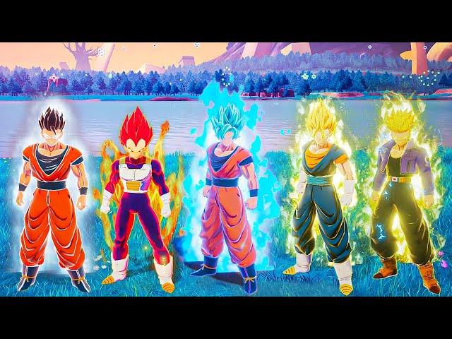 Dragon Ball Z: Kakarot PS5 - All Transformations & Ultimate Attacks (4K 60fps)