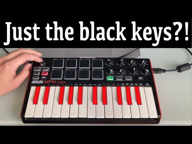 When you audition with only black keys