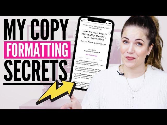 5 Sales Page Formatting Tips That Will Seriously Level Up Your Copywriting 