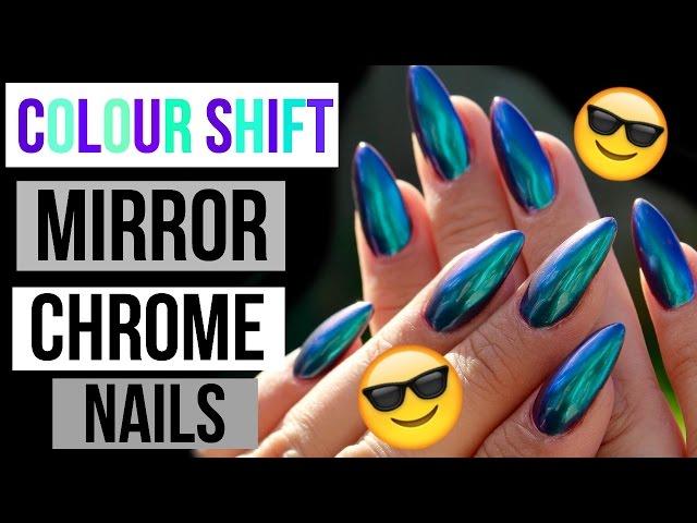 DUO CHROME COLOUR SHIFT MIRROR NAILS | COLOUR SHACK PIGMENTS | EFECTO CROMO