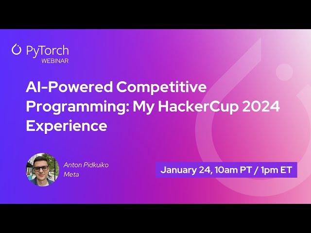 PyTorch Expert Exchange   Hacker Cup AI