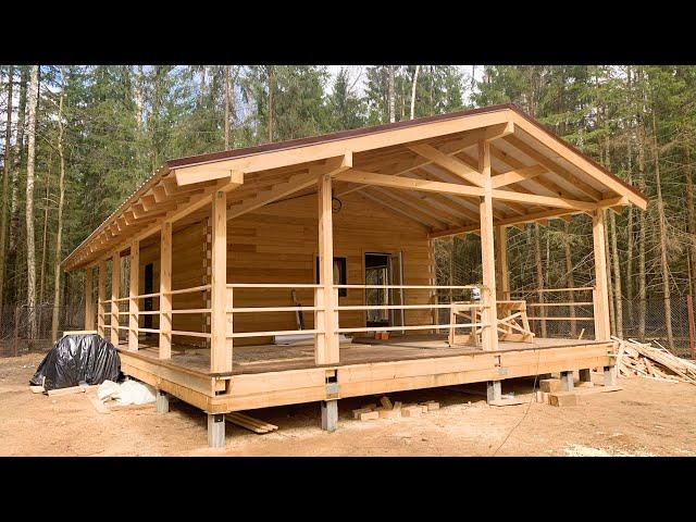 We have built a house out of warm timbers. New construction technology