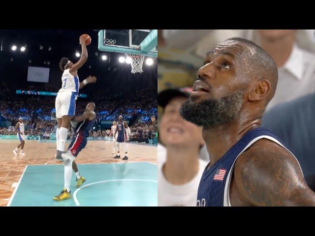 LeBron James GETS DUNKED ON by Yabusele in Gold Medal Game 