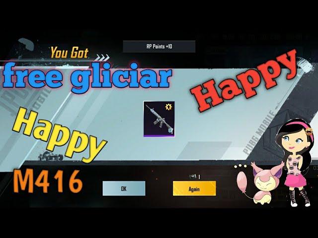 Free M416 Gliciar.. lucky creat opening.|| pubgM || skitty Gaming..