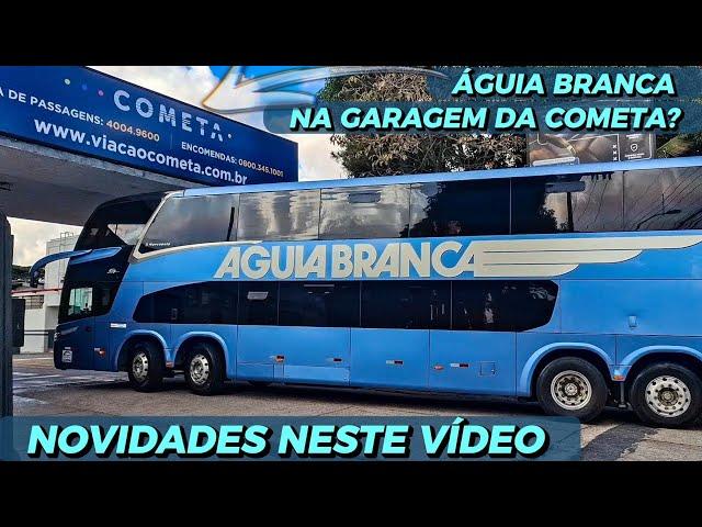 MOVIMENTAÇÃO DE ÔNIBUS EM FRENTE A GARAGEM DA COMETA