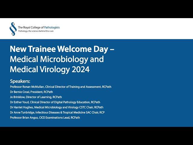 New Trainee Welcome Day 2024 - Medical Microbiology and Medical Virology