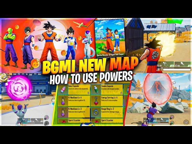 How To USE Dragon Ball Super MAP POWERS - BGMI New Map - BGMI + PUBG × Dragon Ball Super