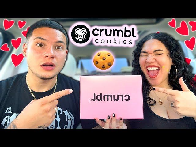 Trying Crumbl's Valentine's Day Cookies!!