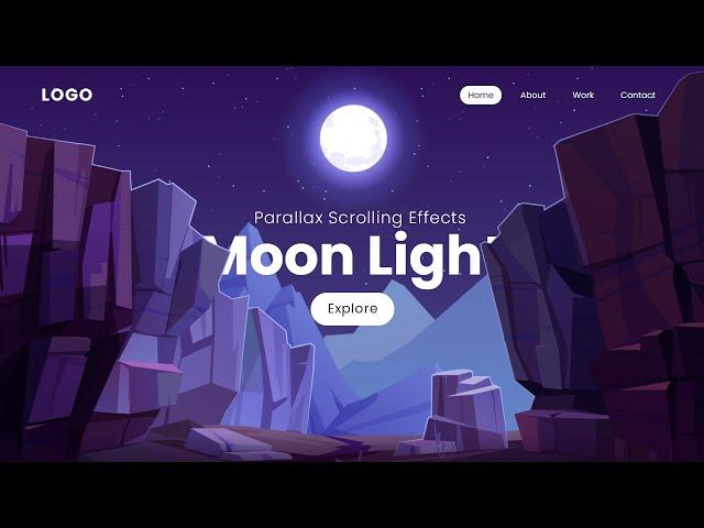 Parallax Scrolling Website | How to Make Website using Html CSS & Javascript