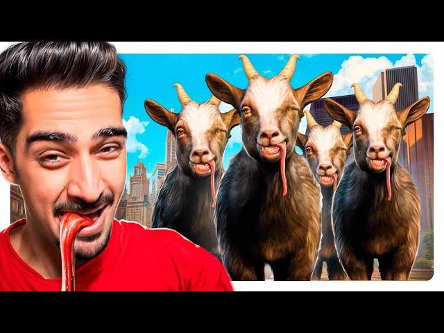 چهارتا بز احمق تو یه شهر بزرگ  l goat simulator 3