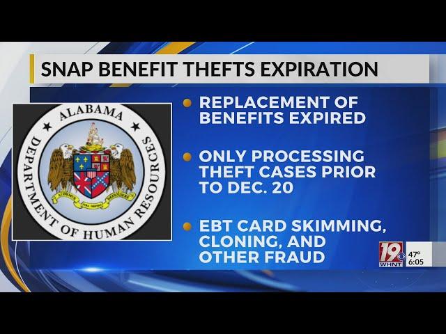 SNAP Benefit Thefts Expiration | December 23, 2024 | News 19 at 6 p.m.