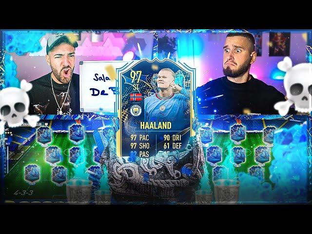 FIFA 23: HAALAND TOTS SQUAD BUILDER BATTLE  IamTabak vs Wakez !!