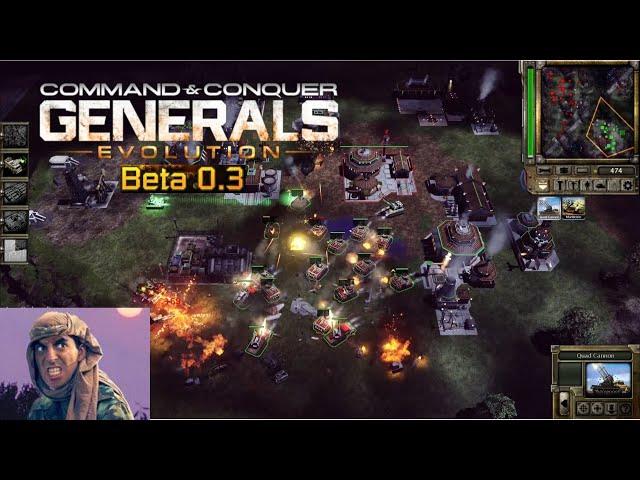 Command & Conquer: Generals Evolution Beta 0.3 | Road 58 -Stealth | 2k 1440p