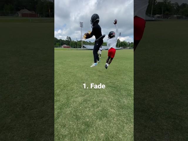 Different Wr Routes Against DB  #fyp #explore #football #nfl