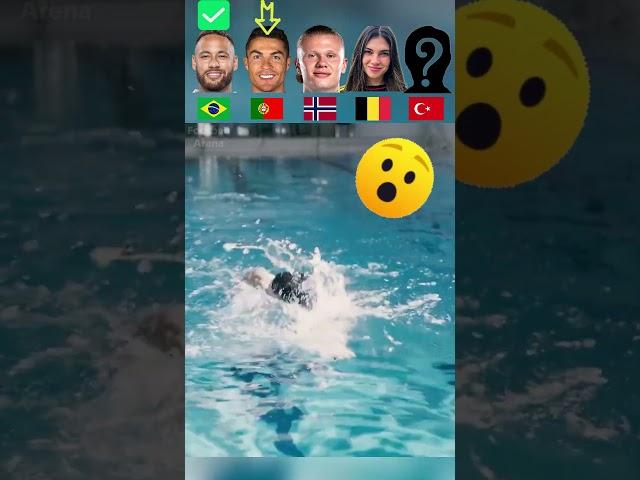 Neymar VS Ronaldo VS Haaland VS Celine VS Icardi Crazy Water Challenge 