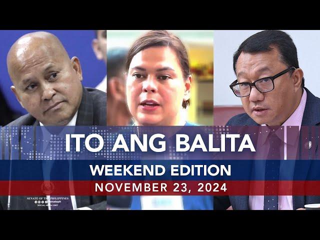 UNTV: Ito Ang Balita Weekend Edition | November 23, 2024